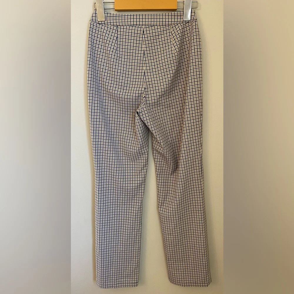 Aritzia Sunday Best Freshman Pant in Black Honey Brown Grid Plaid Size 00 - Picture 5 of 14